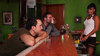 Barmaid Fucked - Beautiful barmaid gets fucked at her work place hot video