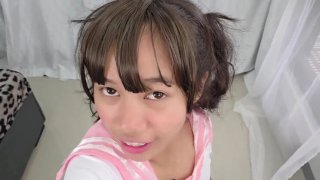 Step-daddy s tiny asian slut squirts on his fat cock