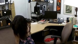 Cuban chick gets fucked by pawn keeper to earn 500 dollars
